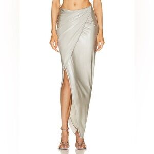 NWT Rick Owens Long Vered Skirt in dark pearl size 2